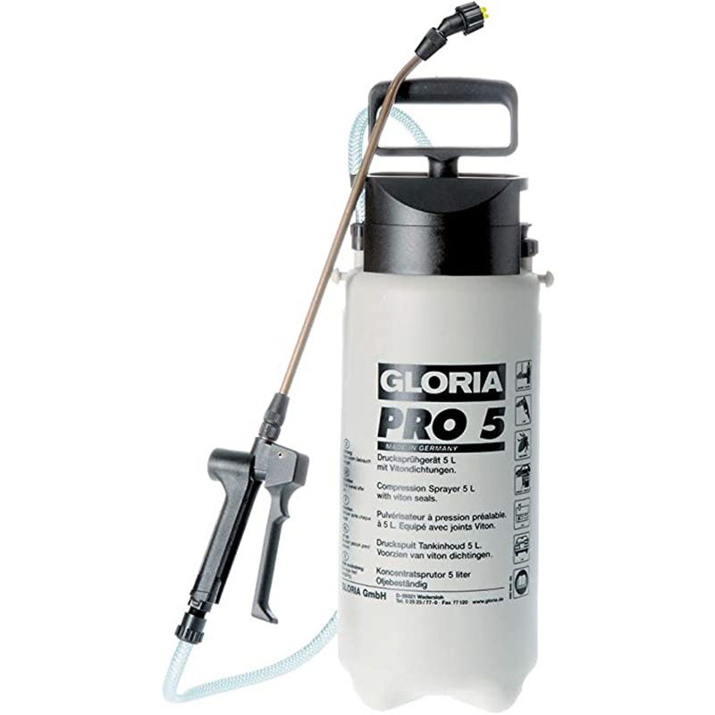 Gloria Pro5 Premium 5 Litre Sprayer - Plastic - Viton